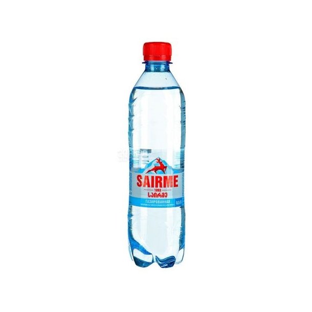 Kullsyreholdig naturlig mineralvann  Sairme, 0,5L