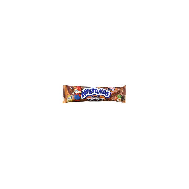 Sjokolade pinneis i sjokoladeglasur med nøtter  "Nykstukas", 58g