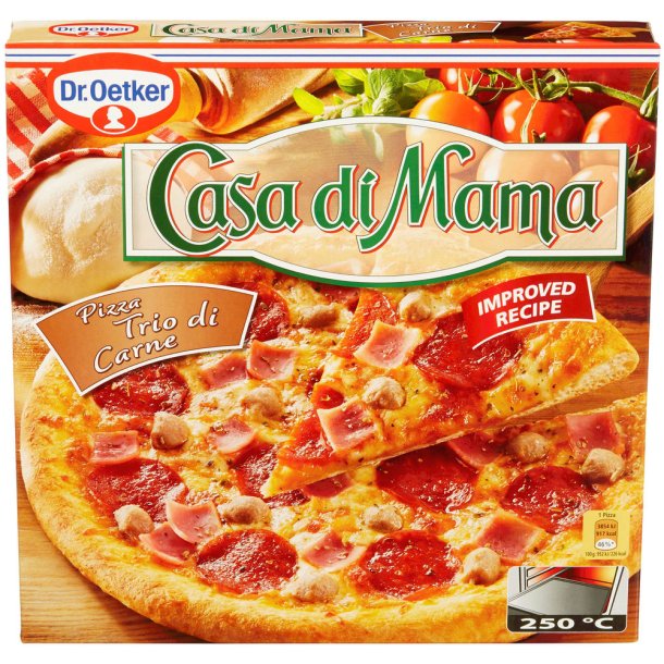 Dr. Oetker Casa Di Mama Pizza Trio di Carne, 405g