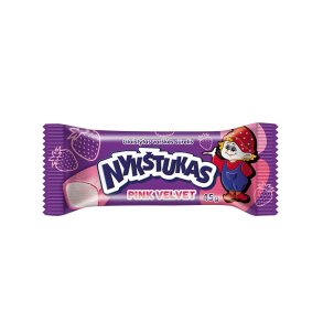 Ostemasse i jordbr glasur med jordbr smak Nykstukas, 45g