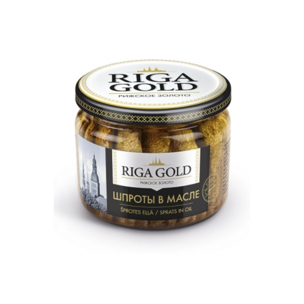 Brisling i Olje Riga Gold, 250g