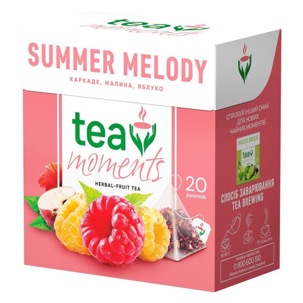 Herbal te i pyramidene "Summer melody" Tea moments 34g
