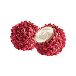 Melkesjokoladetrfler med ostekake-smakskrem og bringebrdekor PURE 96g