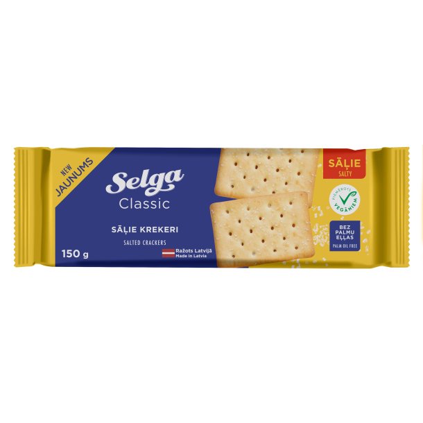 Crackers salte 150g, Selga