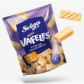 SELGA Mini Vafler med Vaniljesmak, 250g
