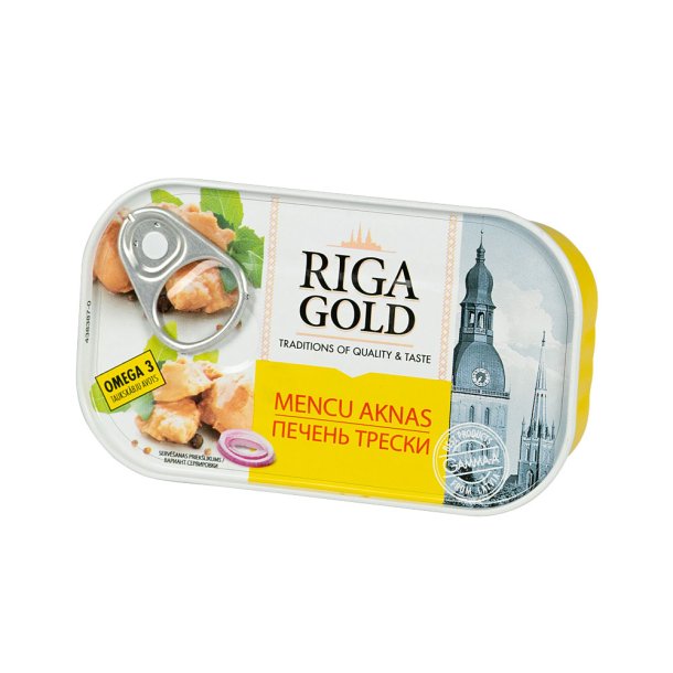 Torskelever i olje Riga Gold, 120g