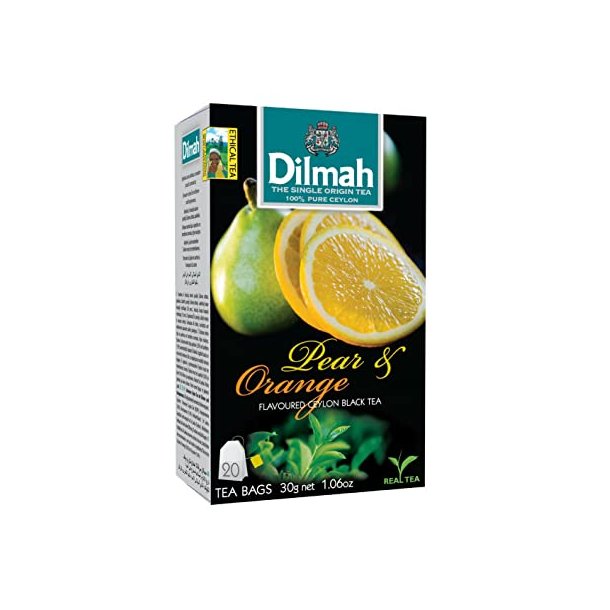 Sort Ceylon Te med Pære og Appelsin DILMAH, 30g