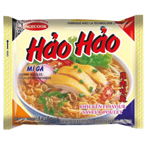  Nudler med smak av kylling HAO-HAO, 74g