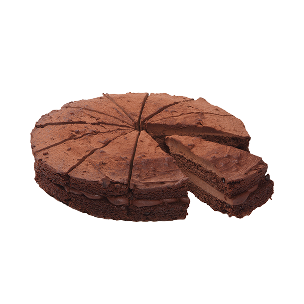 Dobbel sjokoladekake (skiveret 12st) Mantinga, 1,6kg