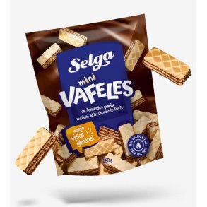 SELGA Mini Vafler med Sjokoladesmak, 250g
