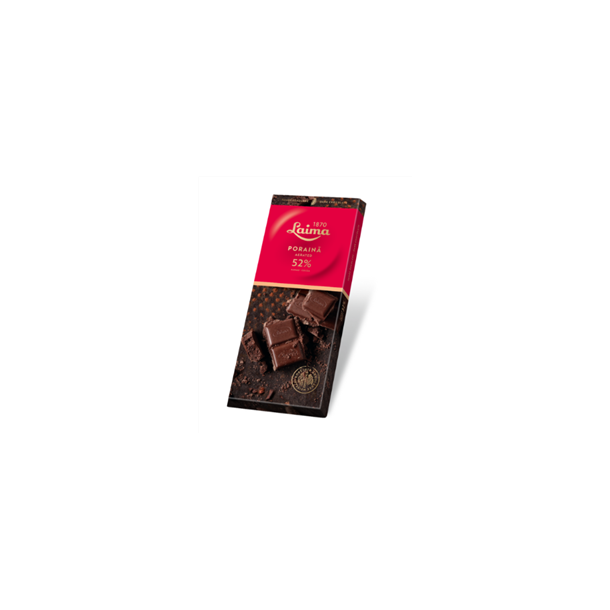 LAIMA luftig bitter sjokolade 52%, 90g