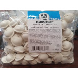 Dumplings / Pelmeni "Student" med storfekjtt og kylling Ariols, 1kg