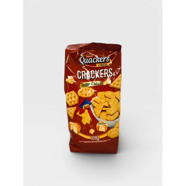Crackers med chedar ost Quackers 320g