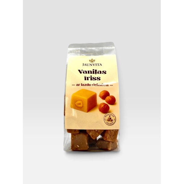 Vanilla toffee med hasseln�tter Jaunvita 200g
