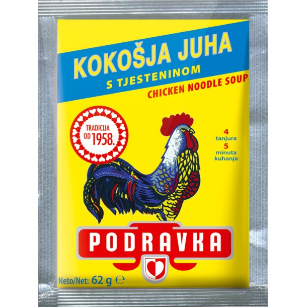 Kyllingsuppe med nudler Podravka, 62g
