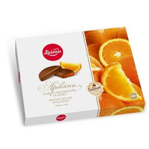 Appelsinskiver i sjokolade glasur LAIMA, 190g