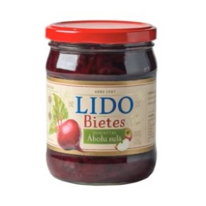 Syltede beter marinert i eplejuice 480g LIDO