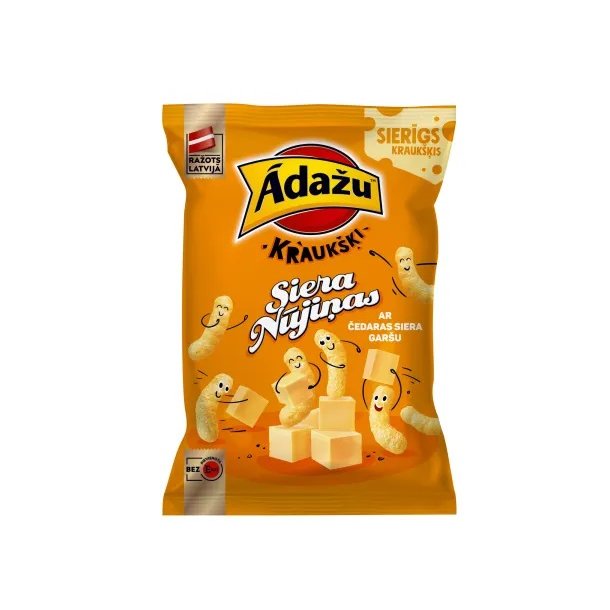 Mais og bnner pinner med chedar smak Adazoi, 90g