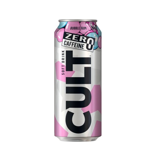 Energy drink uten kafein med bubblegum smak CULT 0,5L