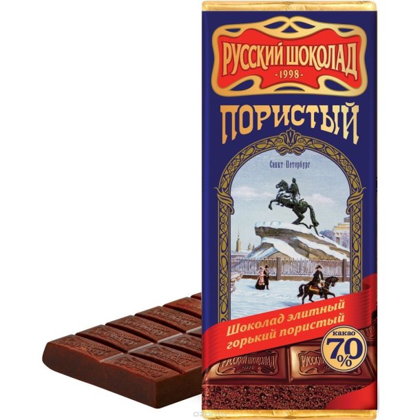 Mørk Luftet Elite Sjokolade Sankt-Peterburg, 90g