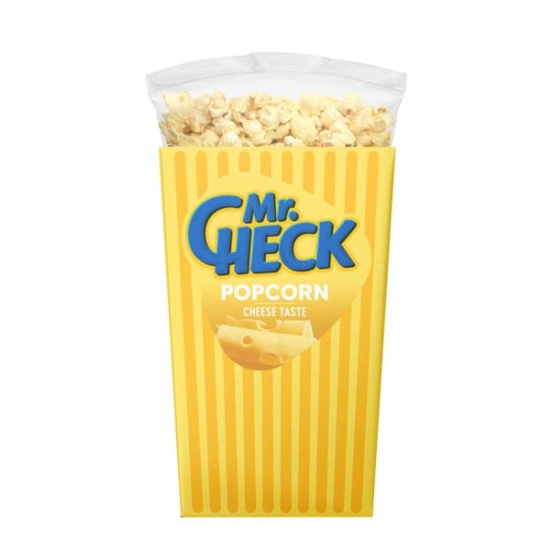 Popcorn med ost smak i box MR.Check, 150g