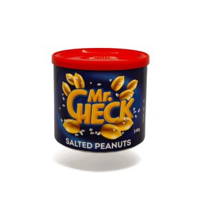 Ristede pean�tter med salt Mr.check, 140g