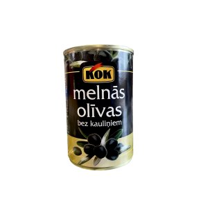 Svart Oliven uten stein KOK, 300g