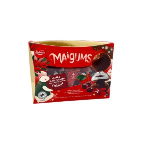 Sjokoladeglasert Maigums Sefyr med Riga Black Balsam og Kirsebr fylling Laima, 185g
