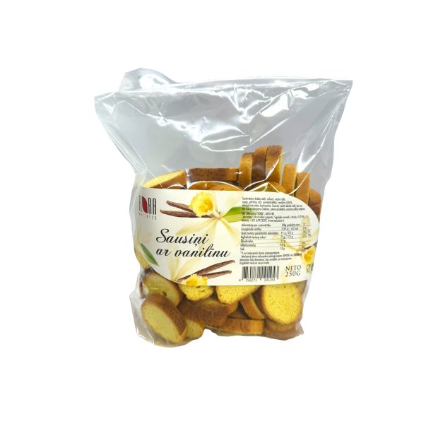 Brd kjeks vanilje smak Flora, 250g