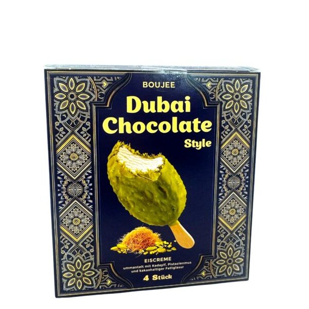 Dubai sjokolade style iskrem Boujee 4stk 220g