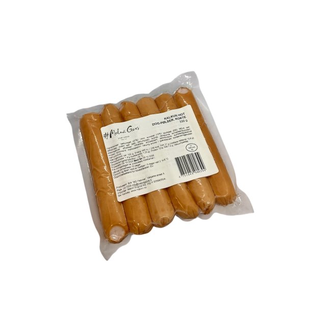 Kalkun hot dog-plser, kokte, 330g