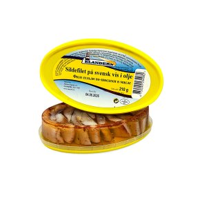 Sildefilet marrinade p� svensk i olje Elanders 210g