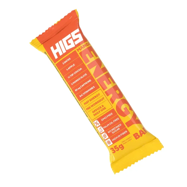 Energy Bar Mango uten sukker Higs 35g