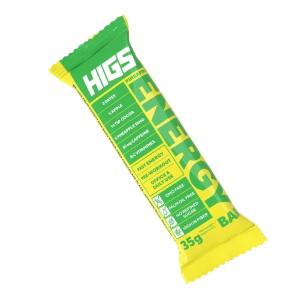 Energy Bar Ananans uten sukker Higs 35g