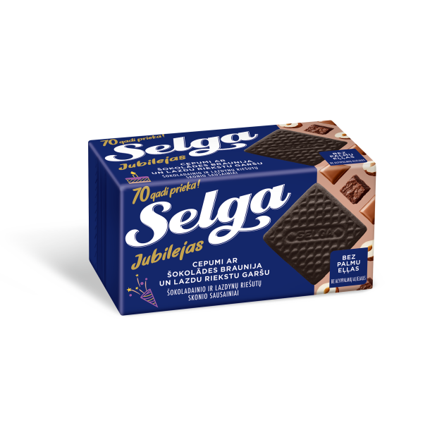 Selga kjeks med brownie og hasseln�tter smak 180g