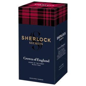 Sherlock Secrets Crown of England Black Tea 2gx22