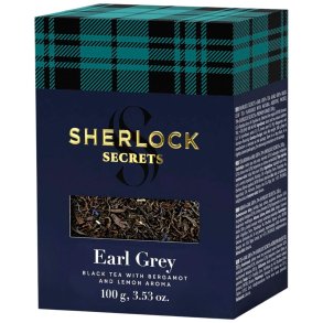 Sherlock Secrets Earl Grey with bergamot and lemon Black Tea 100g