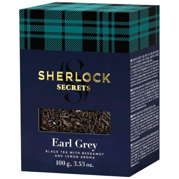 Sherlock Secrets Earl Grey with bergamot and lemon Black Tea 100g