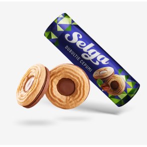 Selga Double kjeks med hasselntt fyling, 205g
