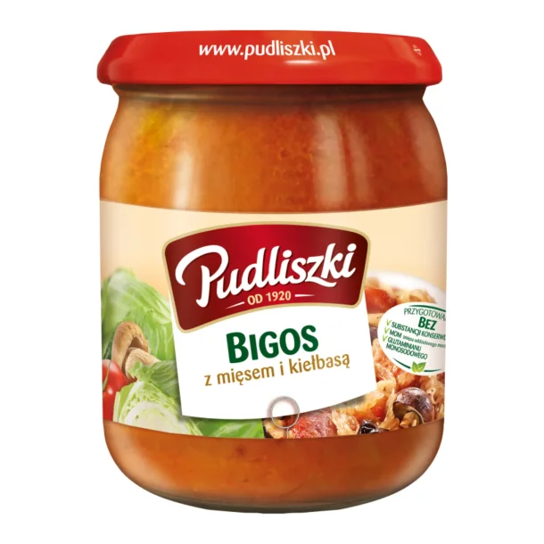 Suppe Bigos med Svinekjøtt og Pølse Pudliszki, 500g