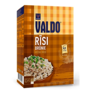 Brunris i puser Valdo, 500g (4x125g)