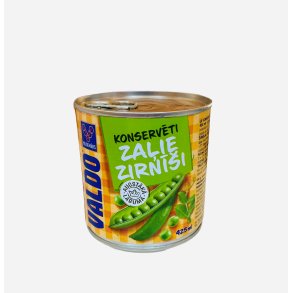 Erter hermetiske gr�nn i lake uten konserveringsmidler VALDO, 400g