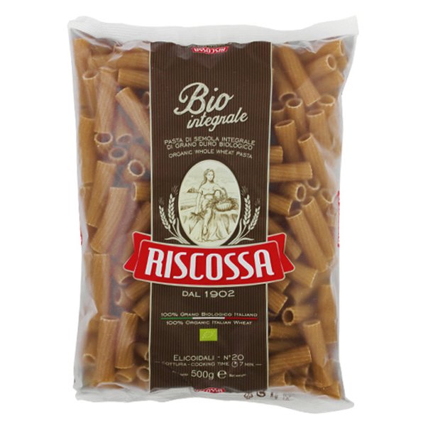 Økologisk Fullkorn Pasta Riscossa - Elicoidali, 450g