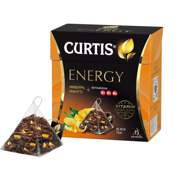 Curtis svart te "Energy", 26g