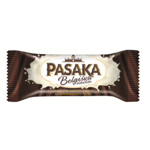 Glasert ostemasse med kondensert melk i belgisk sjokolade PASAKA, 40g