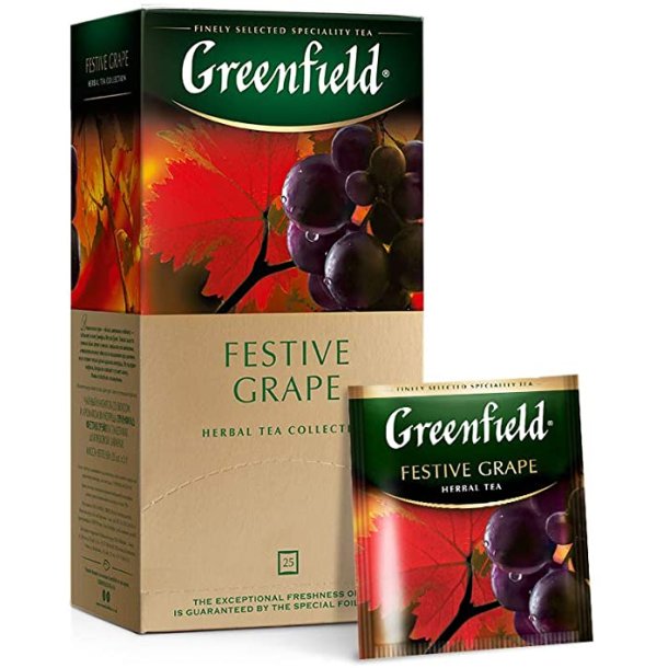 Festive Grape Greenfield Herbal Te, 25 puser x 2g