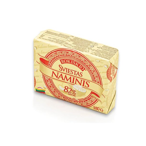 Hjemmelaget litauisk smør 82% Rokiskio, 200g