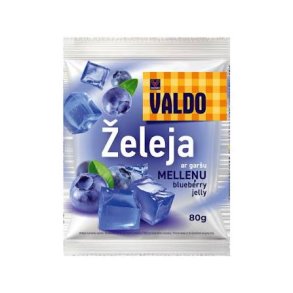 Gel�pulver med bl�b�rsmak Valdo 80g