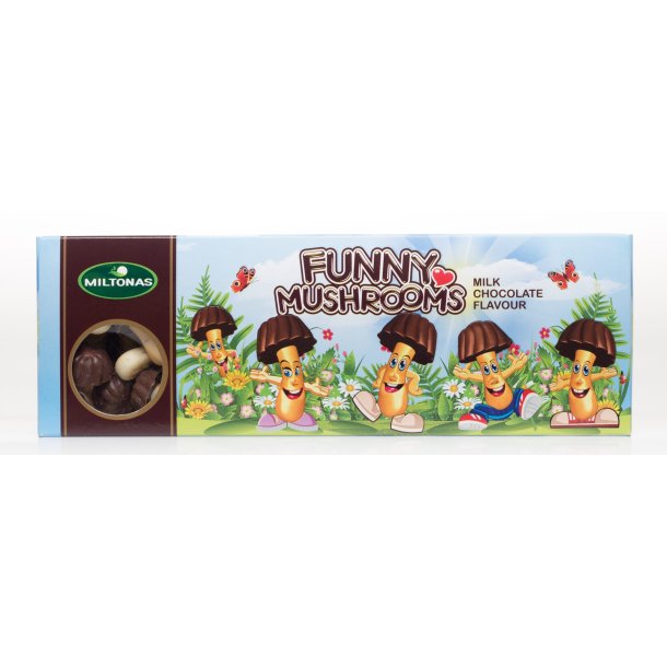 Miltonas kjeks "Fanny mashrooms" med melke sjokolade, 60g