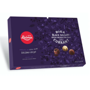 Sjkolade Konfekter med Riga Solbrbalsam Laima, 135g